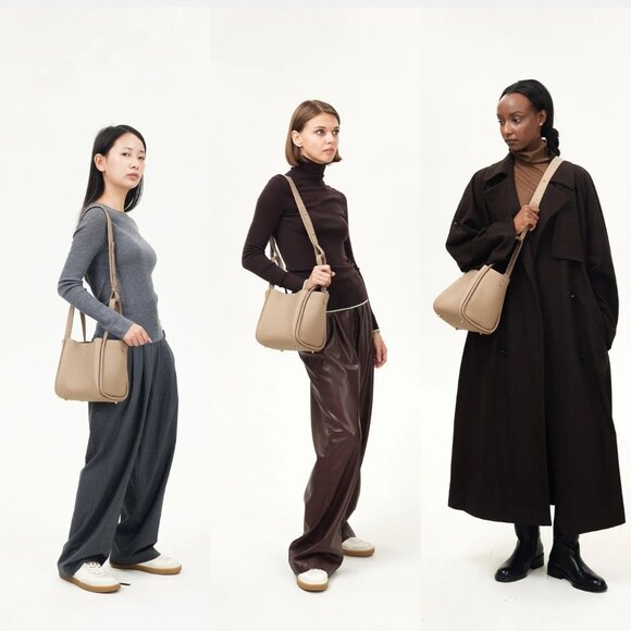 Songmont Medium Song Bag in Taupe – Full-Grain Leather, Like New w/ Dust Bag - Picture 16 of 16